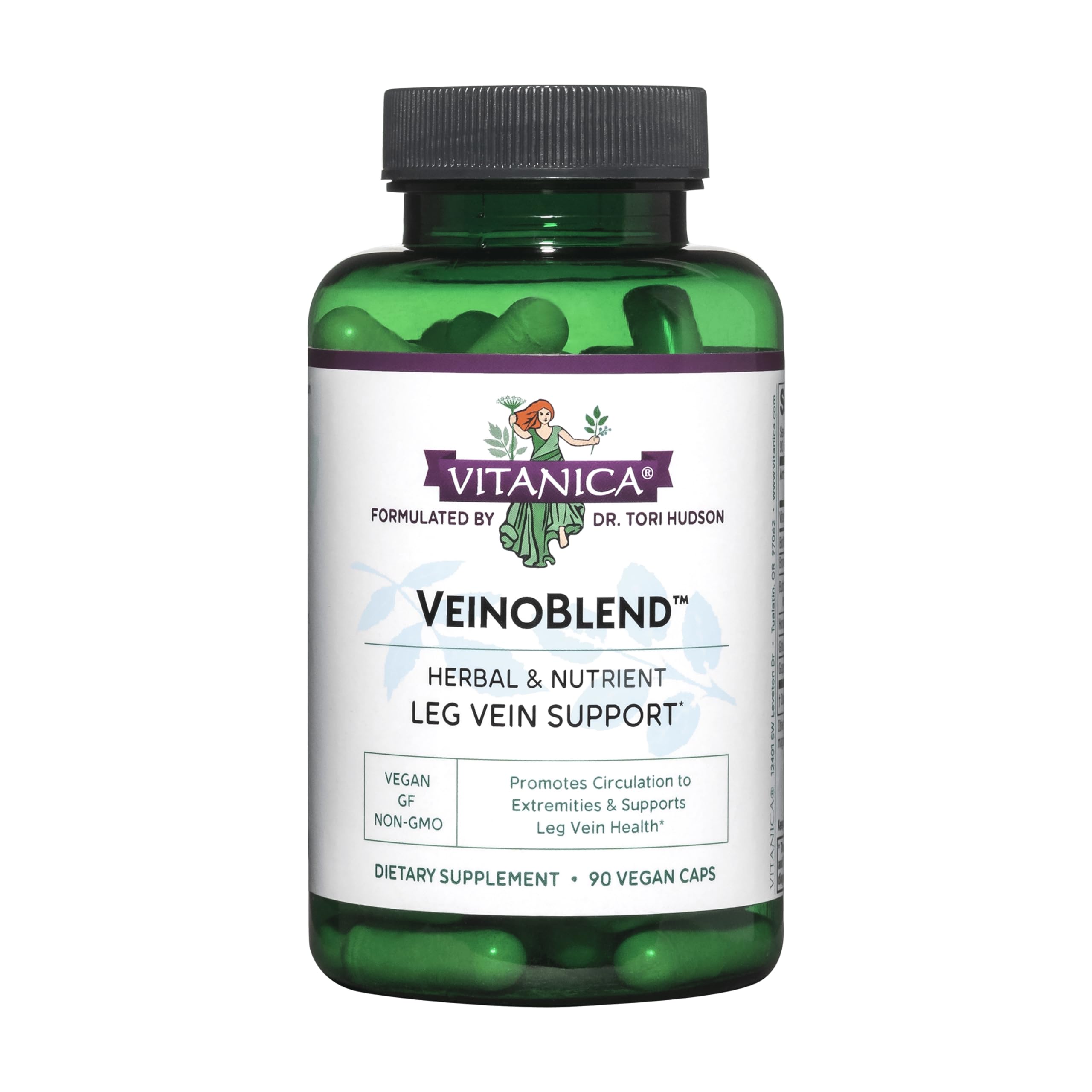 Vitanica, VeinoBlend, Vein Support, Vegan, 90 Capsules