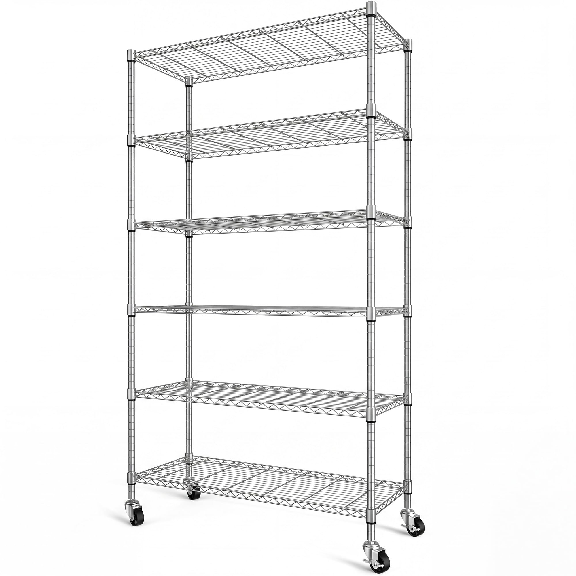Meuble de rangement pour cuisine et cave résistant à l'humidité 6 niveaux