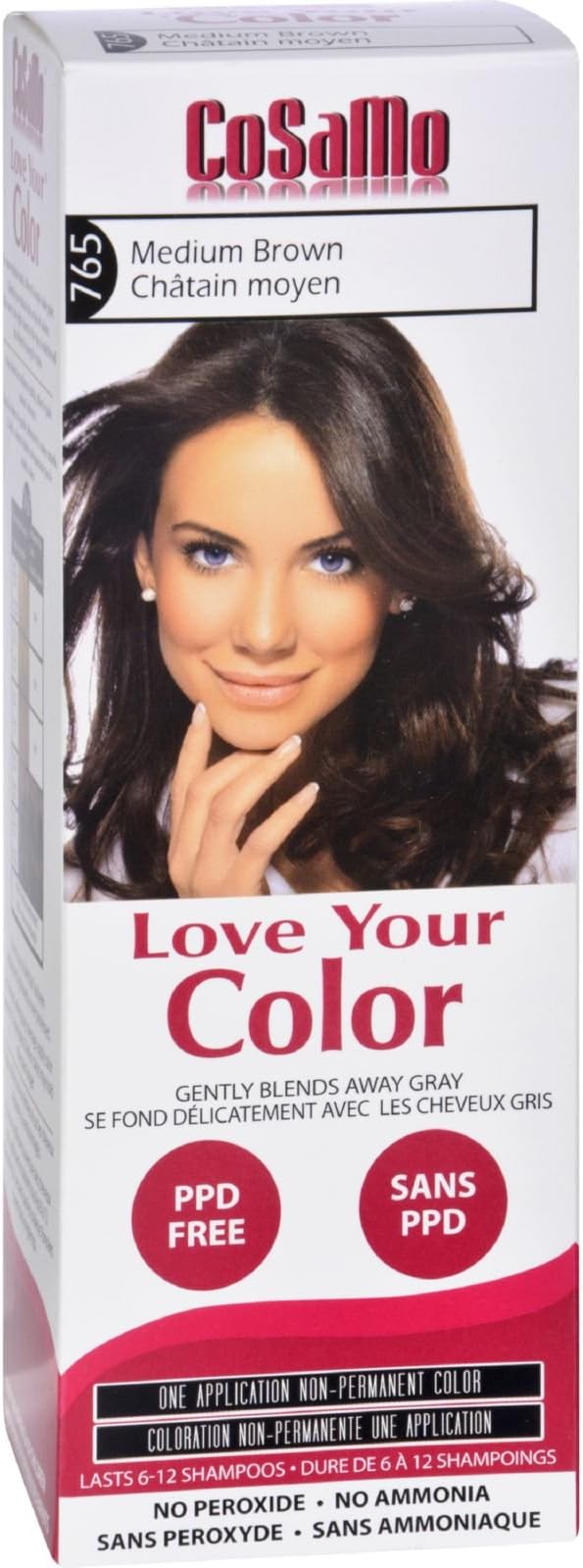 Cosamo Non Permanent Hair Color, Brown, Medium