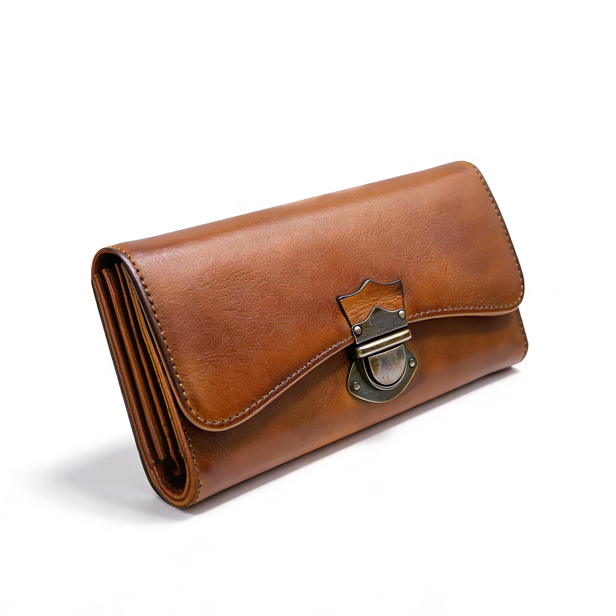 LETEULO Portefeuille Femme Cuir Grand Capacite Porte Monnaie Femmes, Grand Portefeuille Femmes avec 18 Emplacements Cartes et Fermeture Eclair