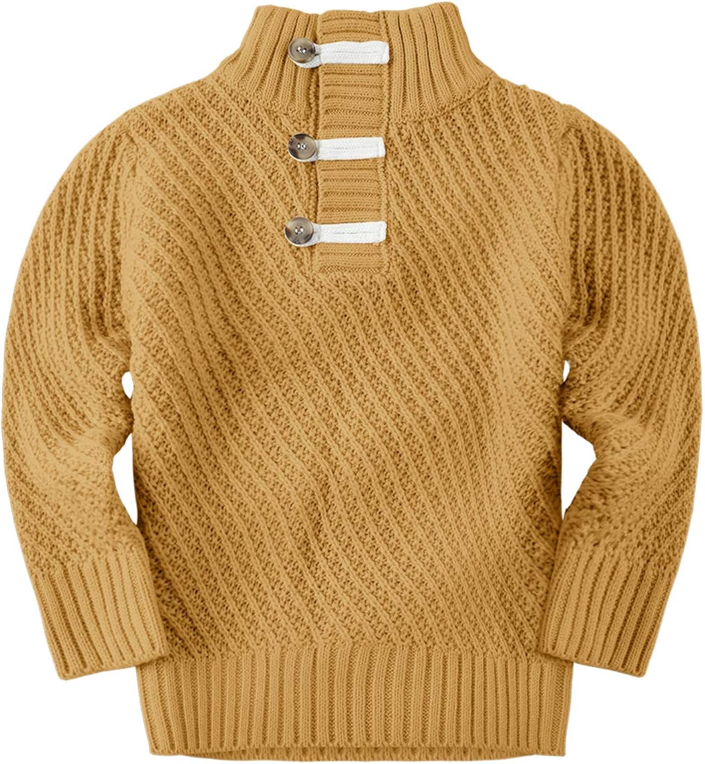 Makkrom Toddler Boys Cable Knit Sweater Kids Pullover Turtleneck Comfortable Winter Sweaters: Clothing, Shoes & Jewelry