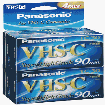 Amazon.com: Super High-Grade VHS-c Videocassette 4 Pack