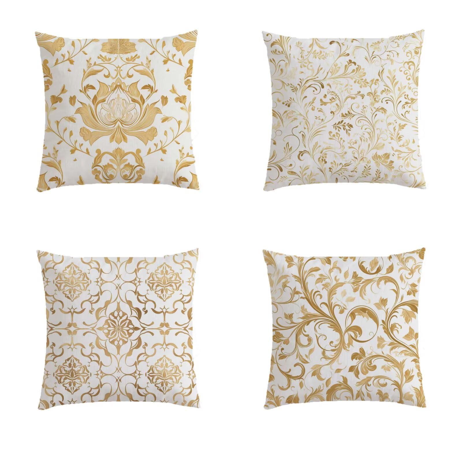 Housse de coussin 80x80cm aspect lin avec fermeture éclair invisible