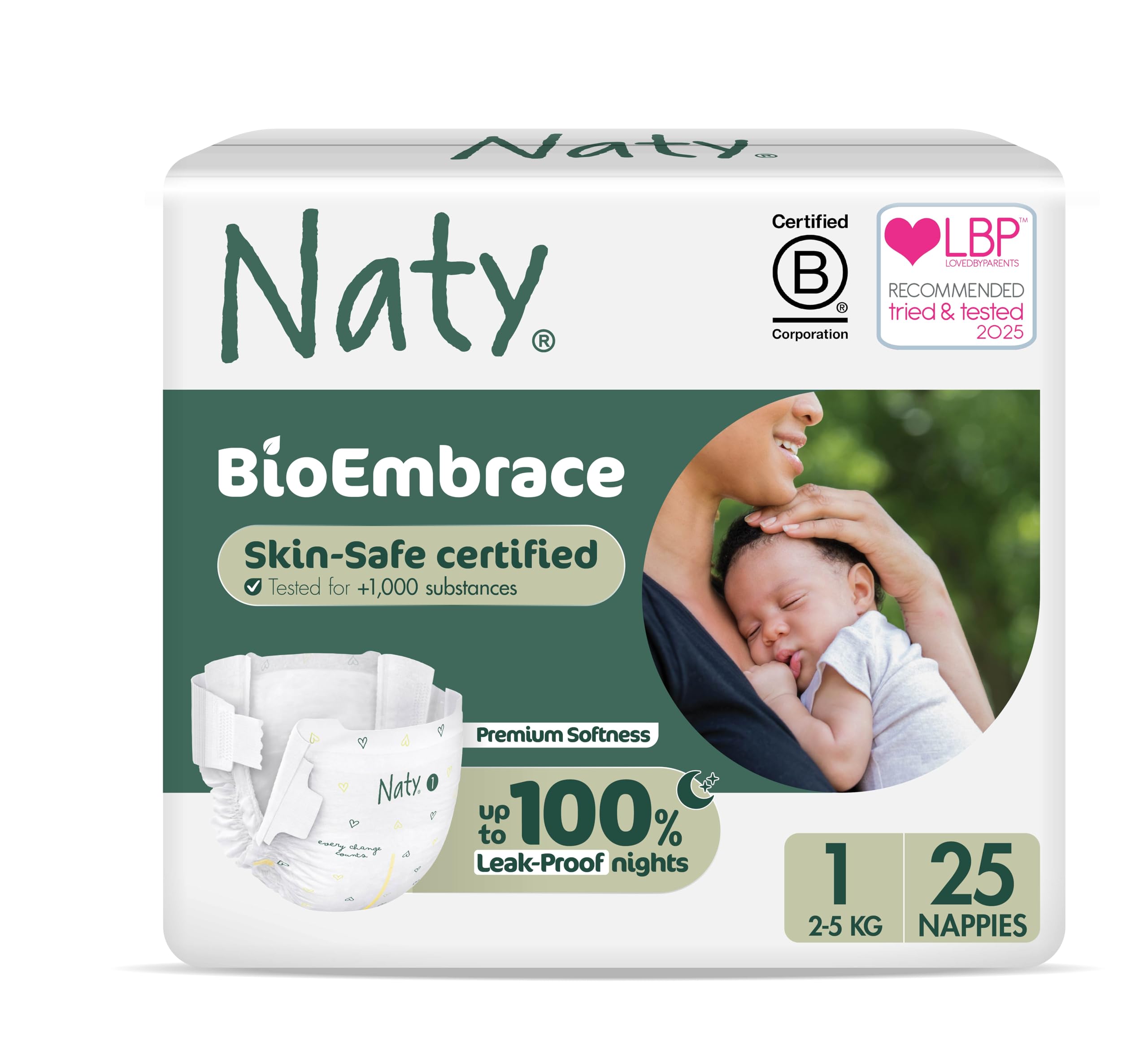 ECO by Naty Nappies: Size 1