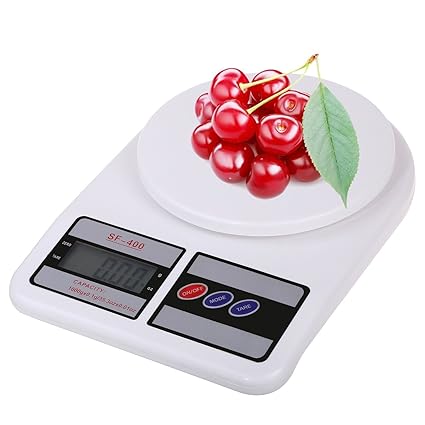 Crownish Electronic Kitchen Digital Weighing Scale (10 Kg , White)