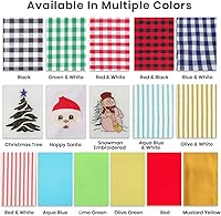 Vista 7 de Servilletas de Navidad, servilletas de tela, servilletas blancas 100% algodón, suaves y cómodas, servilletas reutilizables, servilletas de mesa