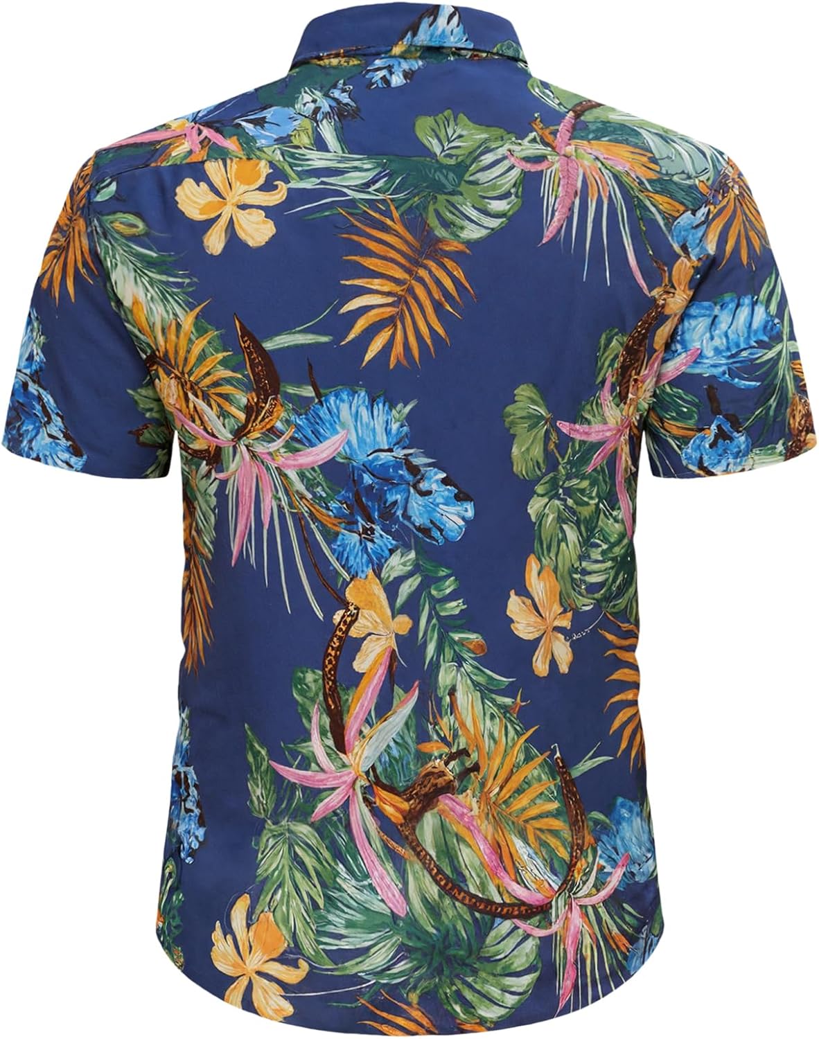 Hawaiian Shirt for Men Short Sleeve Button Down Shirt Tropical Print Casual Shirt for Beach Vacation Summer Party - Image 5