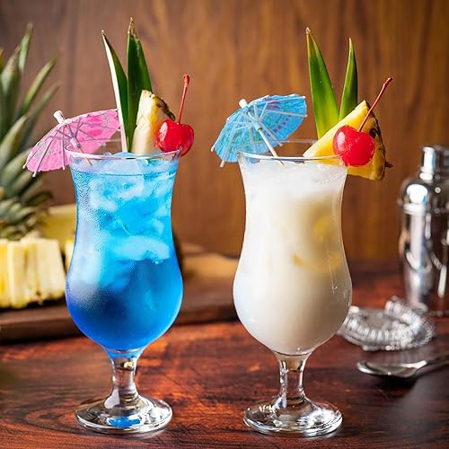 Miniatura 3 de ALINK Púas de paraguas para bebidas de cóctel, 200 piezas de paraguas de cóctel para bebidas, mini paraguas de papel para bebidas Luau, sombrillas