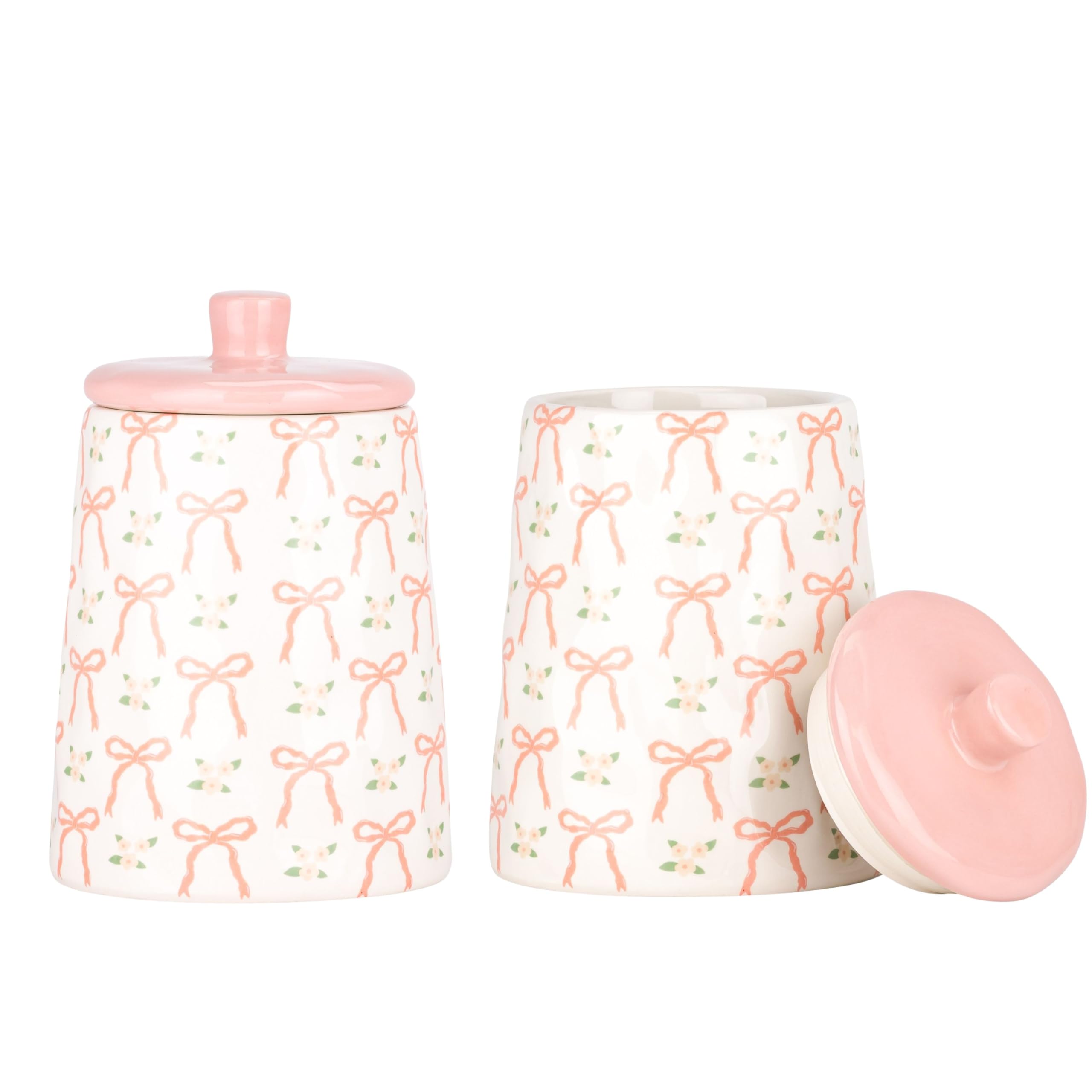 10 Strawberry Street Bows & Blossoms / Large / 42.6 fluid_ounces Food Jars & Canisters