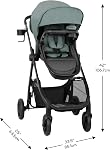 Evenflo Omni Ultra Travel System with Revolve180 LiteMax NXT Rotational Infant Car Seat - Pacific Green