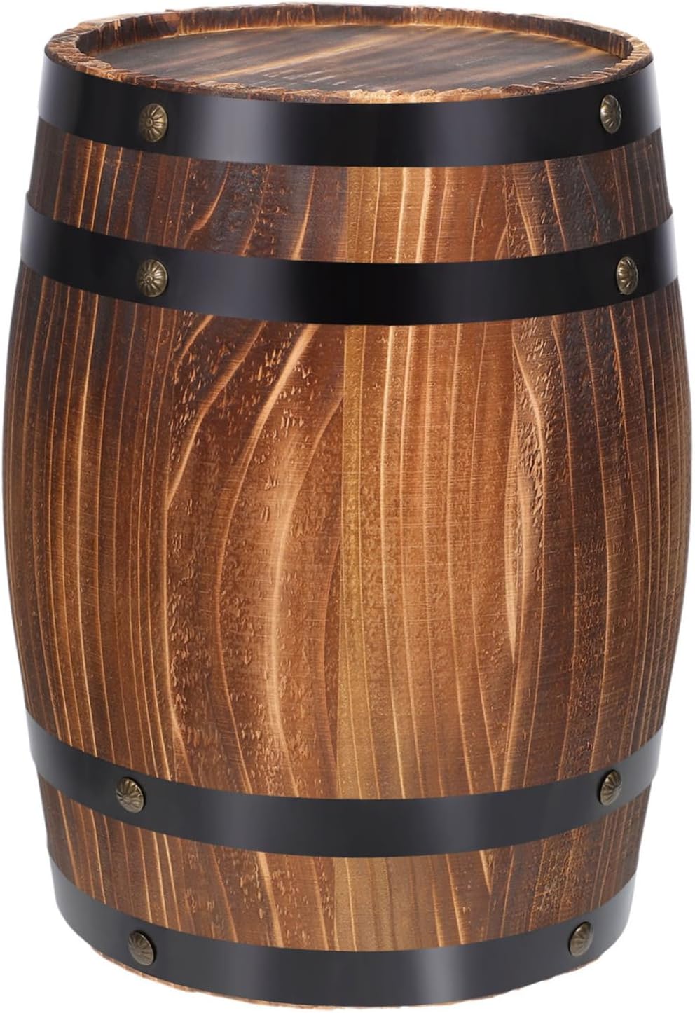 Garneck Decorative Beer Barrel Antiqued Wooden Oak Barrel Craft for Home Bar Decorations