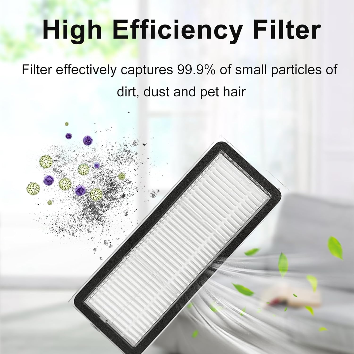 23 Pack Replacement Parts for Roborock QV 35A/ QR 798/ QR 598 Vacuum Cleaner, 2 Main Brush 6 Dust Bag 6 Side Brush 4 HEPA Filter 4 Mop Pad 1 Cleaning Brush