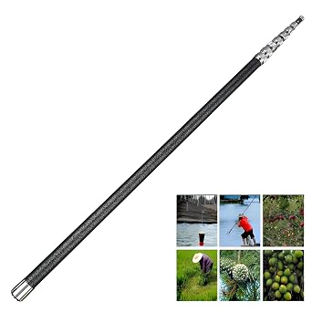 Ultralight Telescopic Rod, Multipurpose Stainless Steel Telescopic Rod, Durable Telescopic Pole, Fruit Picking Tool Telescopic Rod4.0M/13.1ft