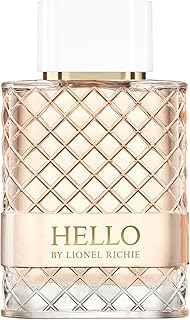 Lionel Richie Hello for Women - A Lush, Sweet, And Indulgent Fragrance - Light, Romantic Floral Chypre Eau De Toilette With Notes Of Pear And Jasmine - Fresh, Feminine, Long Lasting Scent - 3.4 oz