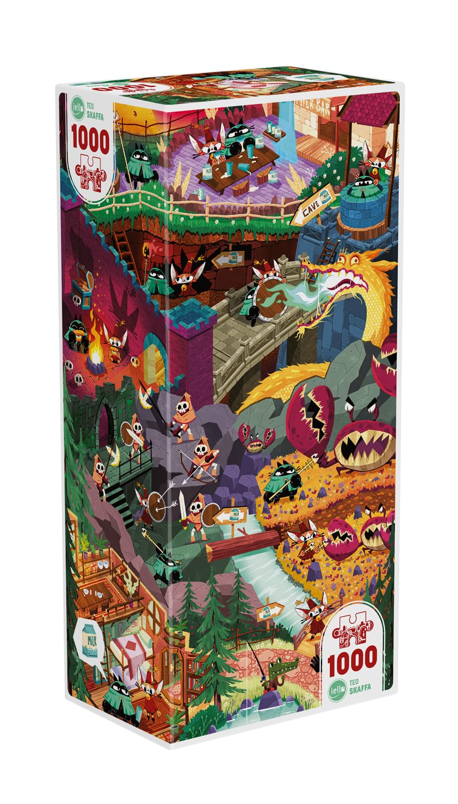 Iello Puzzle Universe Milk Bar 1000 pièces Soft Touch Europe
