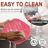 Vista 5 de 3 Pcs Silicone Air Fryer Liners Square Airfryer Liners 4-7 QT 7.1 Inch, Fish Grill Basket for Outdoor Grill, Grilling Basket With Removable Handle