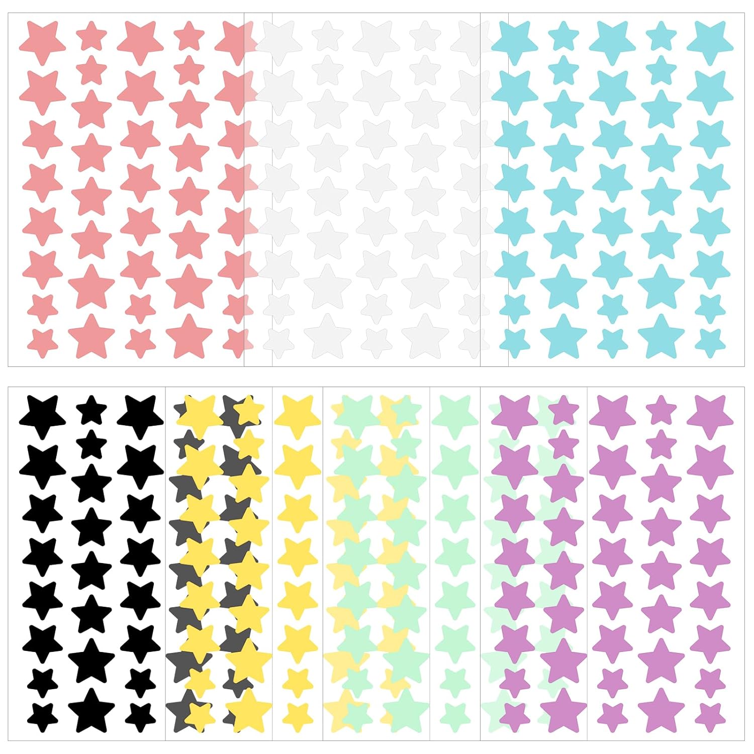 280 Counts Star Pimple Patches for Face - Cute Starface Pimple Patches Colorful Hydrocolloid Star Acne Patches Sticky