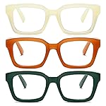 Readers for Women Oprah Style Square Reading Glasses with Spring Hinge Blue Light Blocking for Men Ladies HHL +3.5