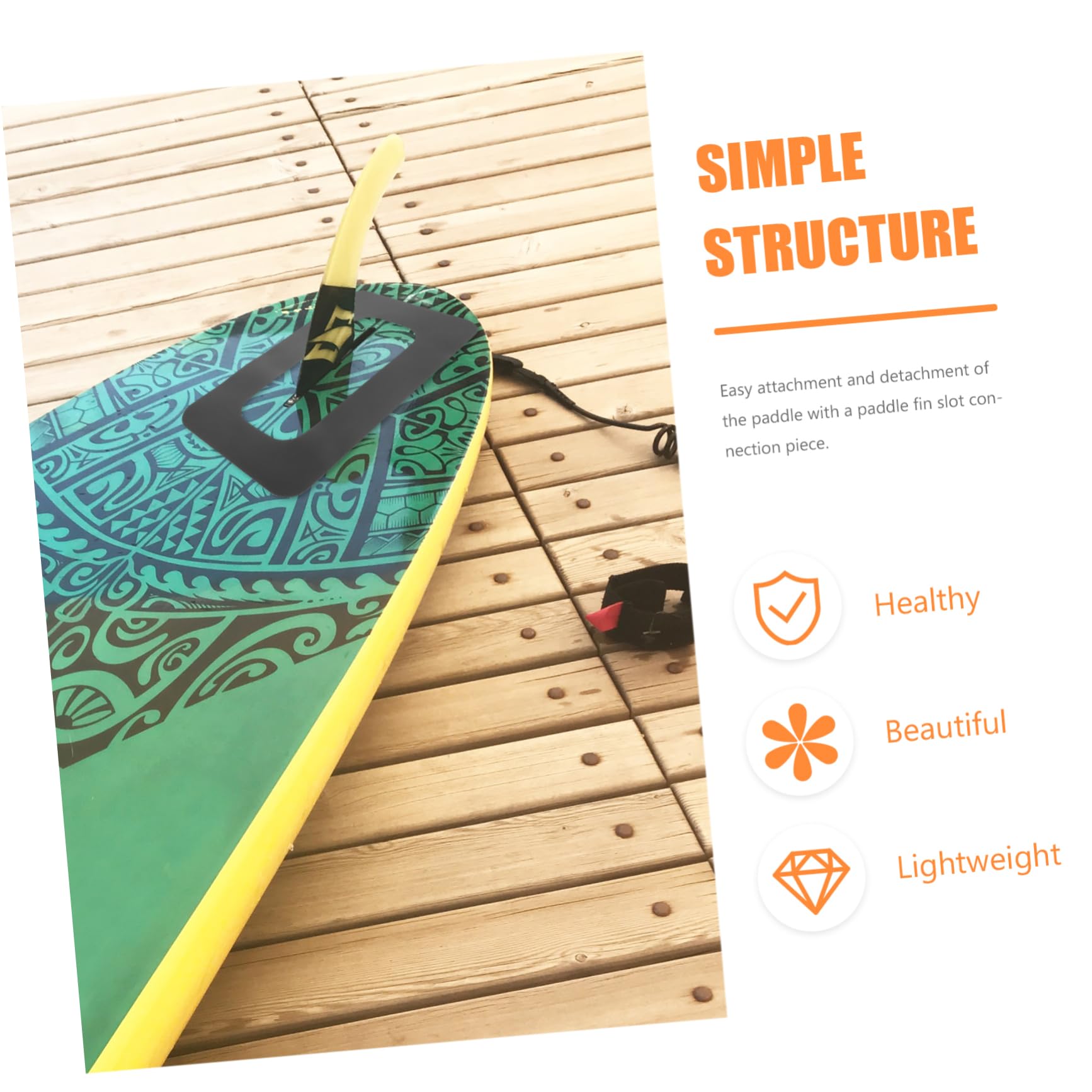 BESPORTBLE Box Accessori per Tavole da Surf Paddle Board Slot per Pinna Base Paddle Tail Patch di Connessione
