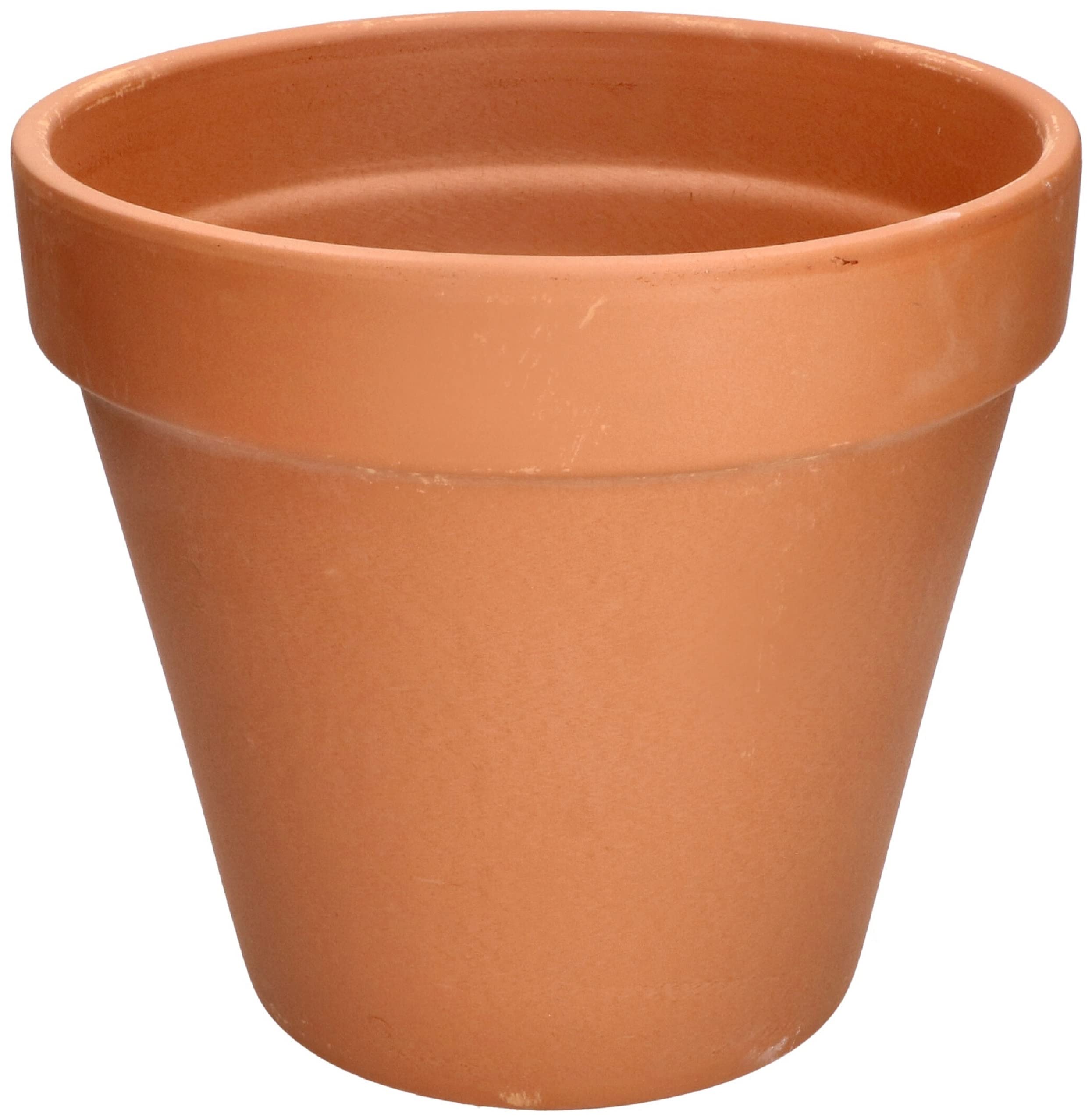 KOTARBAU® Terracotta Flower Pot with Rim for Indoor and Gardens (Terracotta Diameter 35 cm)