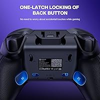 Vista 6 de NYXI Master P1 Wireless PC Controller, Dual-Mode Triggers, Hall Effect Joystick, 1000Hz Polling Rate, Mute control, 6-Axis Gyro, Turbo, Lockable