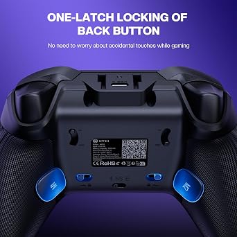 NYXI Master P1 Wireless PC Controller, Dual-Mode Triggers, Hall Effect Joystick, 1000Hz Polling Rate, Mute control, 6-Axis Gyro, Turbo, Lockable Back Buttons for PC/Switch/Switch 2/iOS/Android