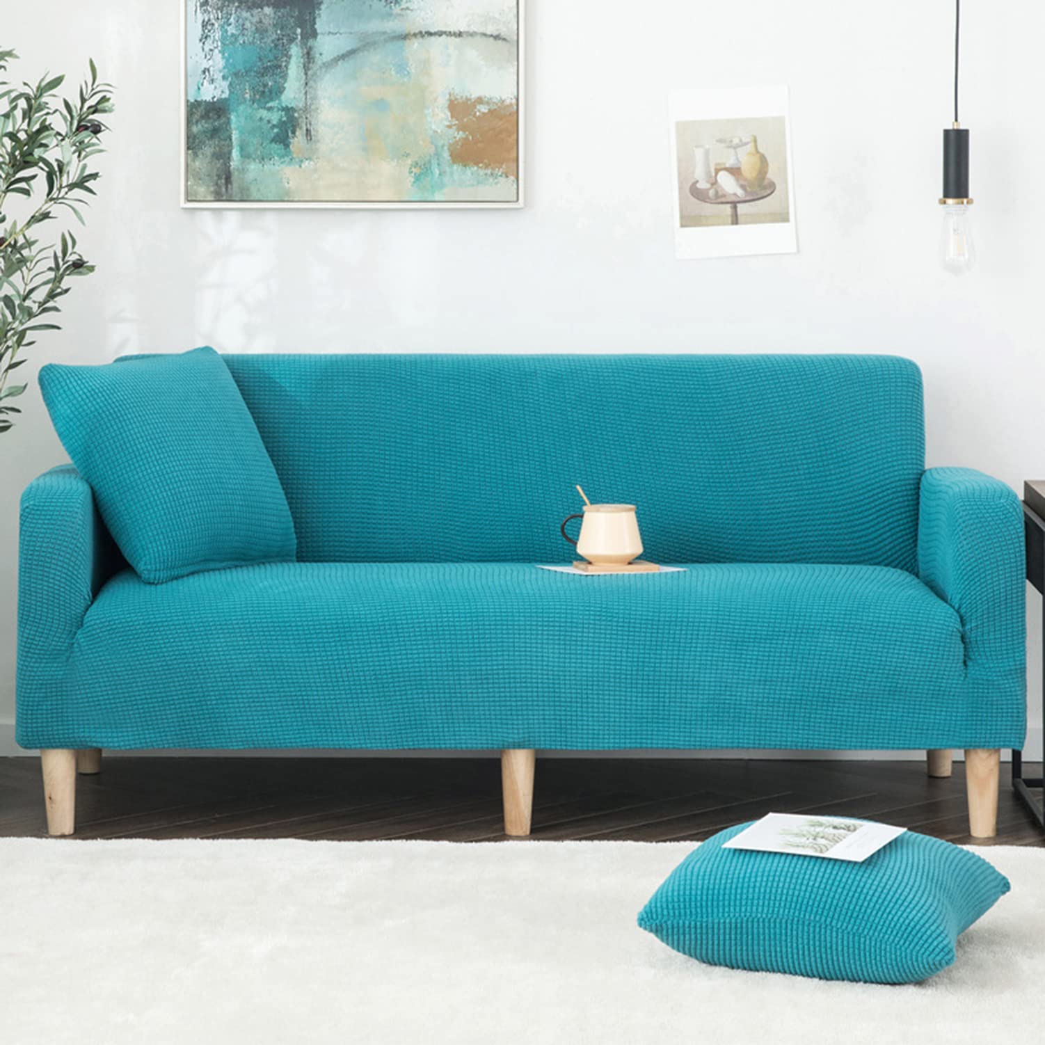 Housse de canapé extensible lavable pour protéger le salon des animaux