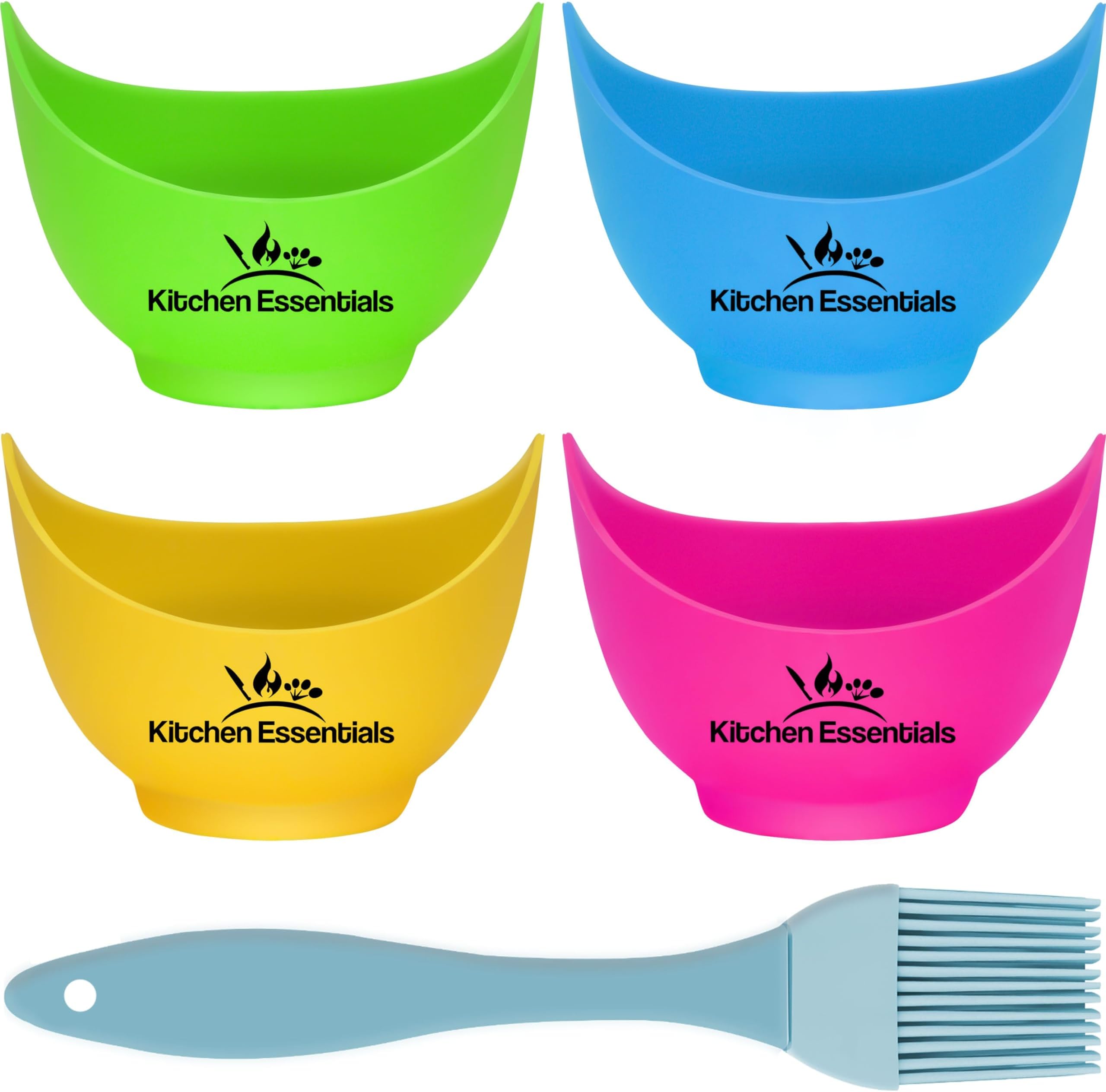 Egg Poacher Cups (4Pack) for Air Fryer, Pot, Microwave Premium LFGB