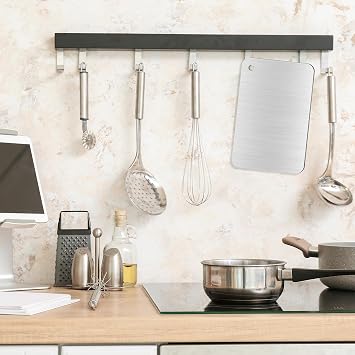 Meng Jiaran Stainless Steel Cutting Board for Kitchen(30cm L x 19.5cm W)