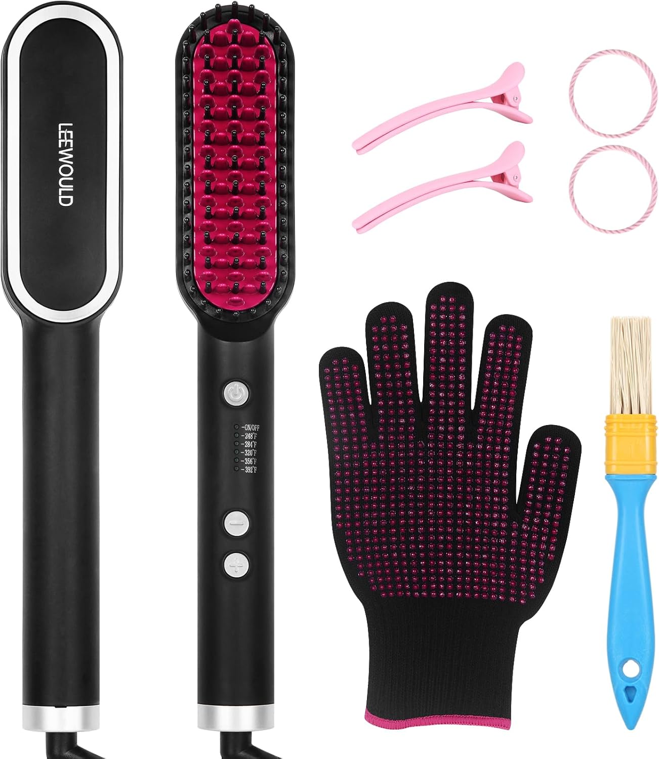 Electric hot Comb ,Heated Brush,Women Hair Straightener,Good for Thick Hair,Heat Control,Effective straightening, Black Electric hot Comb ,Heated Brush,Women Hair Straightener,Good for Thick Hair,Heat Control,Effective straightening, Black