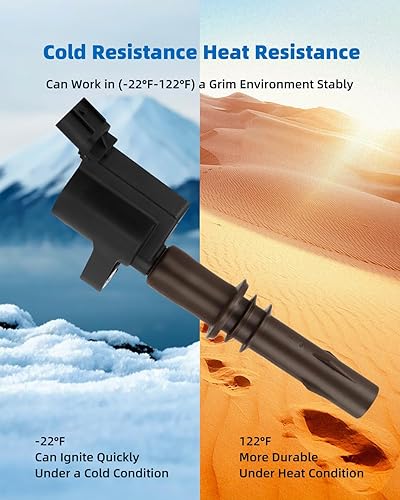 Miniatura 4 de ECCPP DG521 8 ignition coils with 8 iridium Spark Plugs for ford for Lincoln Expedition F450 F550 Super Duty Navigator 4.6L 5.4L 6.8L 8L3Z-12029-A