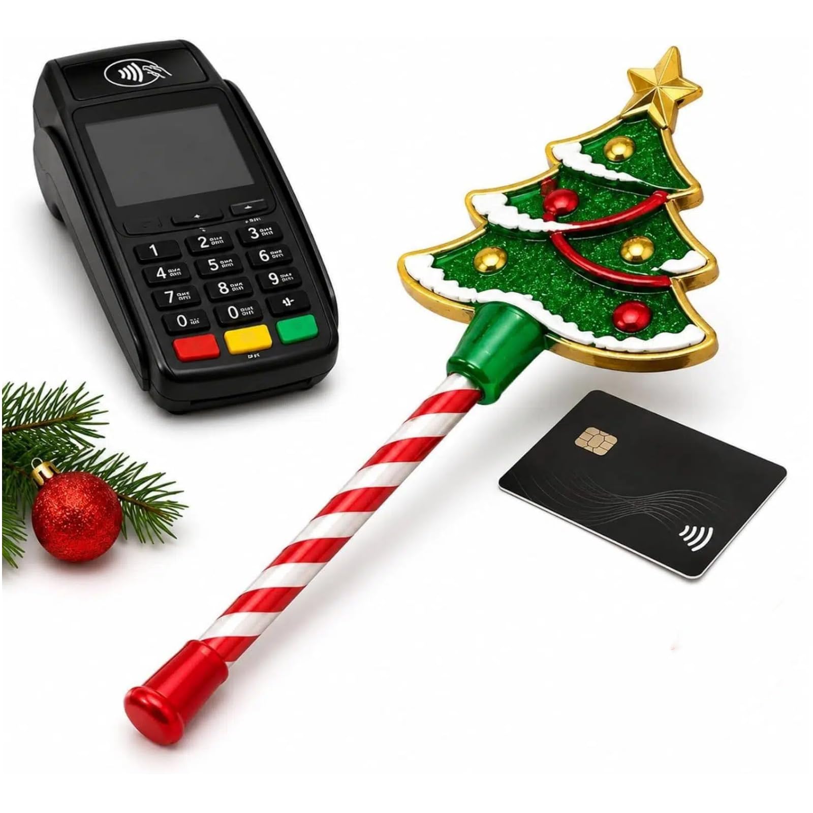 Christmas Credit Card Wand, Magic Wand Credit Card Holder (A-1)