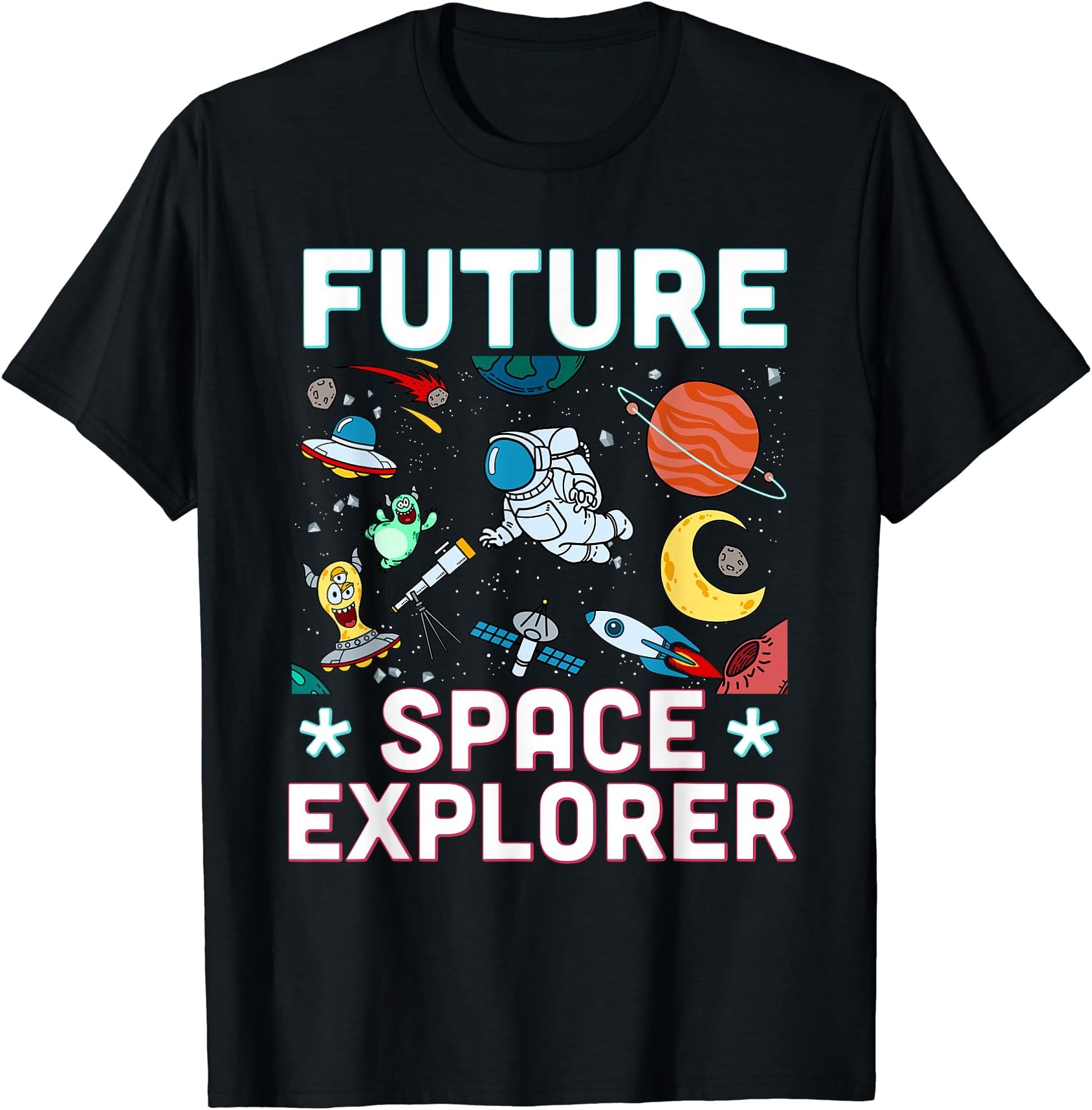 Future Space Explorer Invention Smart Creator Kids T-Shirt