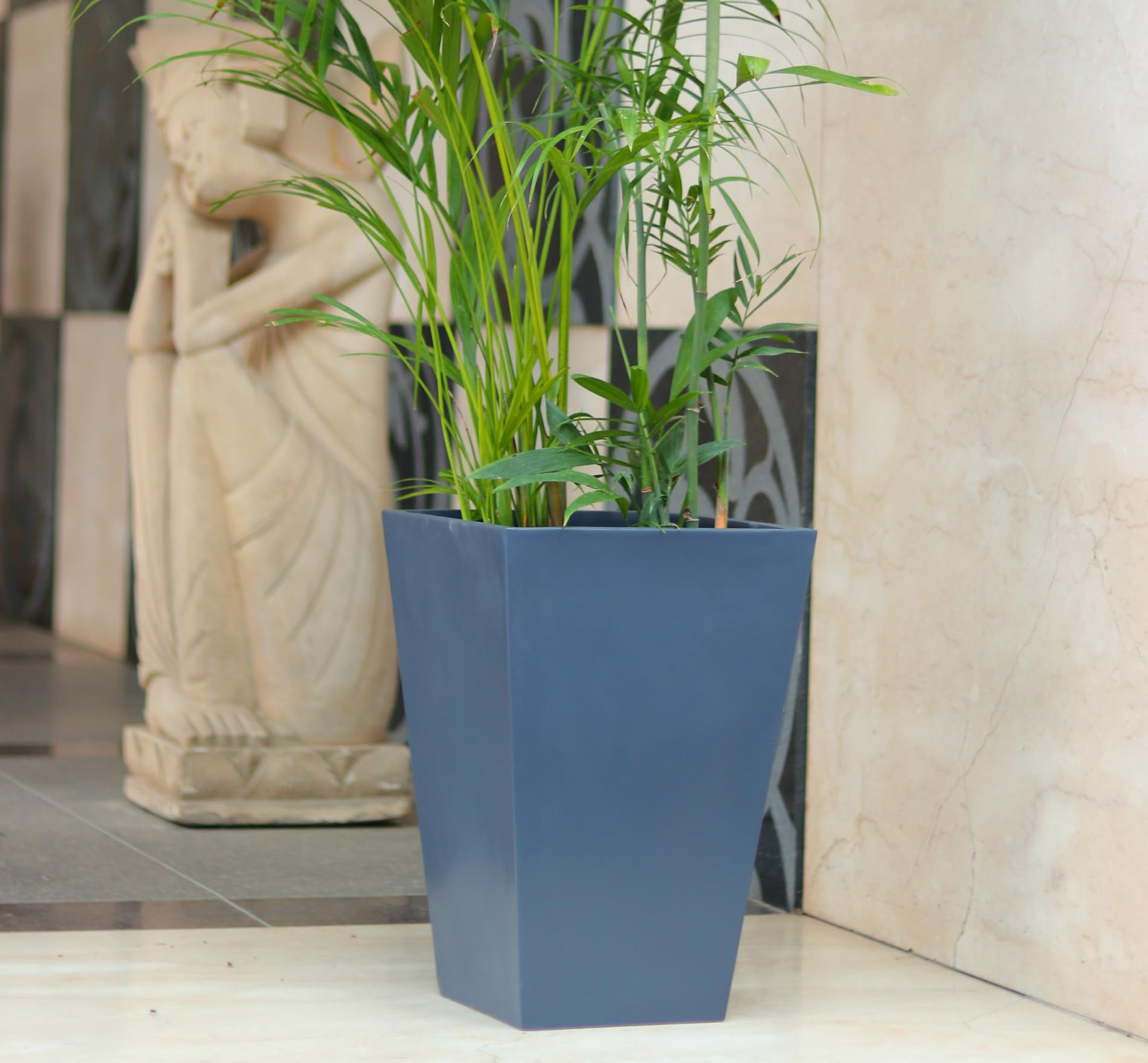GOLD DUST 18 inch Pots for Plants, Fiber Pots for Plants Big Size, Big Pots for Plants, Pots for Indoor Plants, FRP Planters, Fiber Planter, Big Planters for Living Room (Grey) (B0D9JWYBCK) Amazon Price History, Amazon Price Tracker