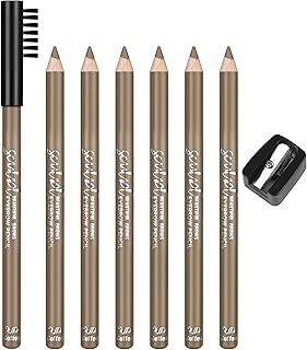 6 lápices de cejas de madera, kit de cejas co...