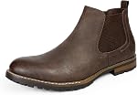 Bruno Marc Chelsea Bottes imperméables Casual Slip-On robe en cuir Bottes de cheville pour homme