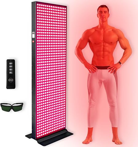EXESAS Red Infrared Light Therapy Device for Full Body, 800 LED Dual-Chip Panel,