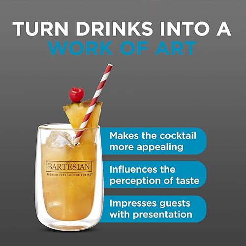 Miniatura 3 de Bartesian Juego de vasos de cóctel  Cristalería sin tallo para cócteles y cócteles sin alcohol  Vasos de bar para Martini, Margarita, Piña Colada,