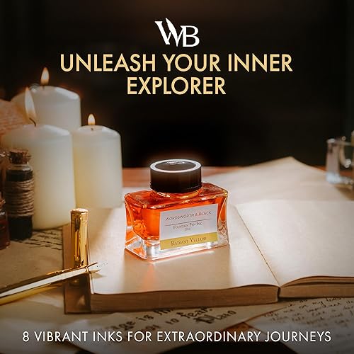 Vista 28 de Wordsworth and Black - Botella de tinta para pluma estilográfica (1.7 fl oz), edición de lujo premium, [morado lavanda] tinta embotellada; botella