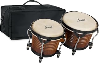 XDrum Bongos Pro Tobacco Set inkl. Bongotasche, Bongogrößen: 6, 5" (20 cm)