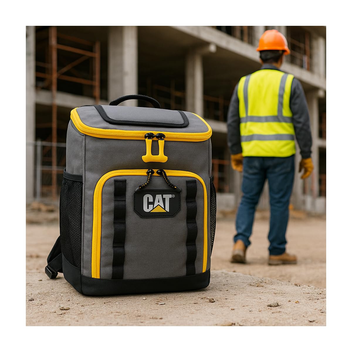 CAT CATERPILLAR - Sac à dos isotherme 20 litres Glacière portable Chantier Camping Plage