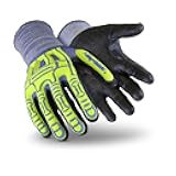 HexArmor Cut-Resistant Impact Protection PU Palm Work Gloves | Rig Lizard® Series 2095 | Large