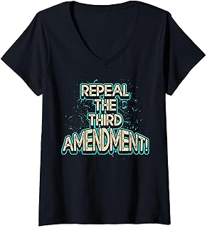 Bill of Rights Sarcastic Third Amendment V-Neck T-Shirt