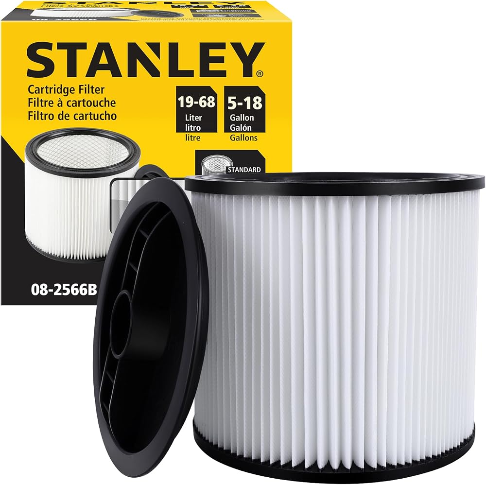 Stanley 고효율 샵 진공 필터, 대부분의 18-48L(5-18갤런) 진공청소기에 적합, 08-2566B — 사진 1