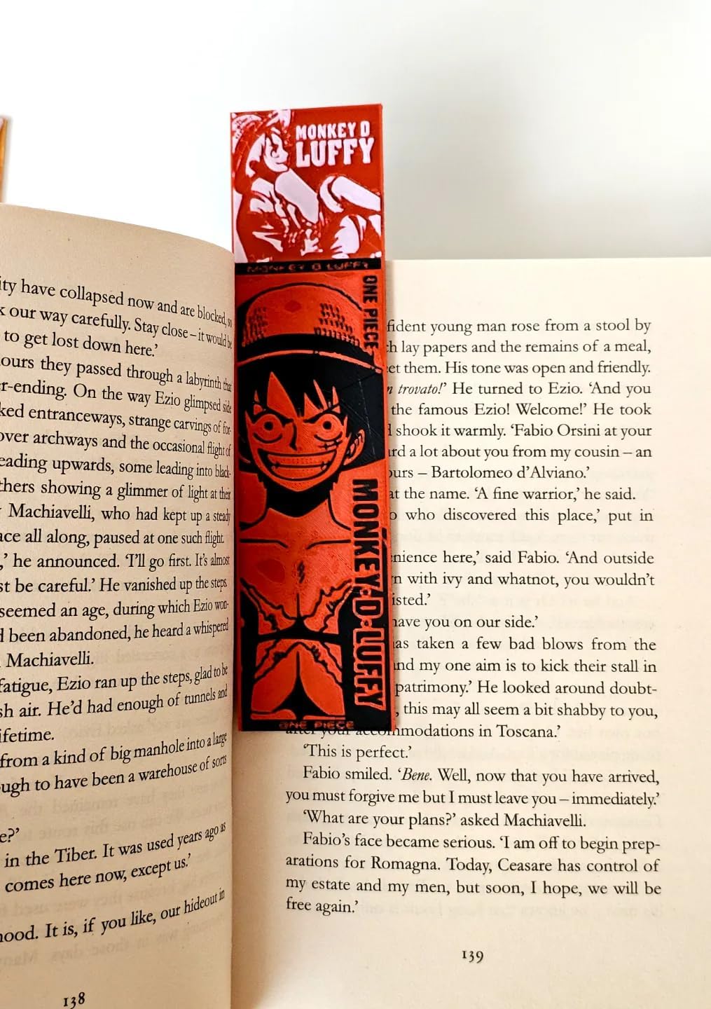 One Piece Anime Bookmark Set – Cute Set of 3 Collectible Bookmarks Featuring Luffy | Perfect Gift for Anime Fans, Manga Readers, Students & Book Lovers | Made of Durable Bioplastic | Unique 3D Effect