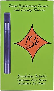 Flavored Air Device + 12 Flavored Cores – Stylish Non-Electric Vaporless Smokeless Inhaler, Nicotine-Free Stop Smoking Aid