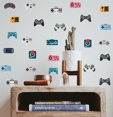 OLMIXA Watercolor Game Wall Decal, Video Gaming Wall Stickers for