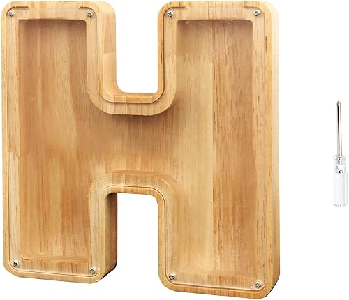 Miniatura 16 de TAONE Hucha personalizada para niños con grabado láser, alcancía de madera personalizada