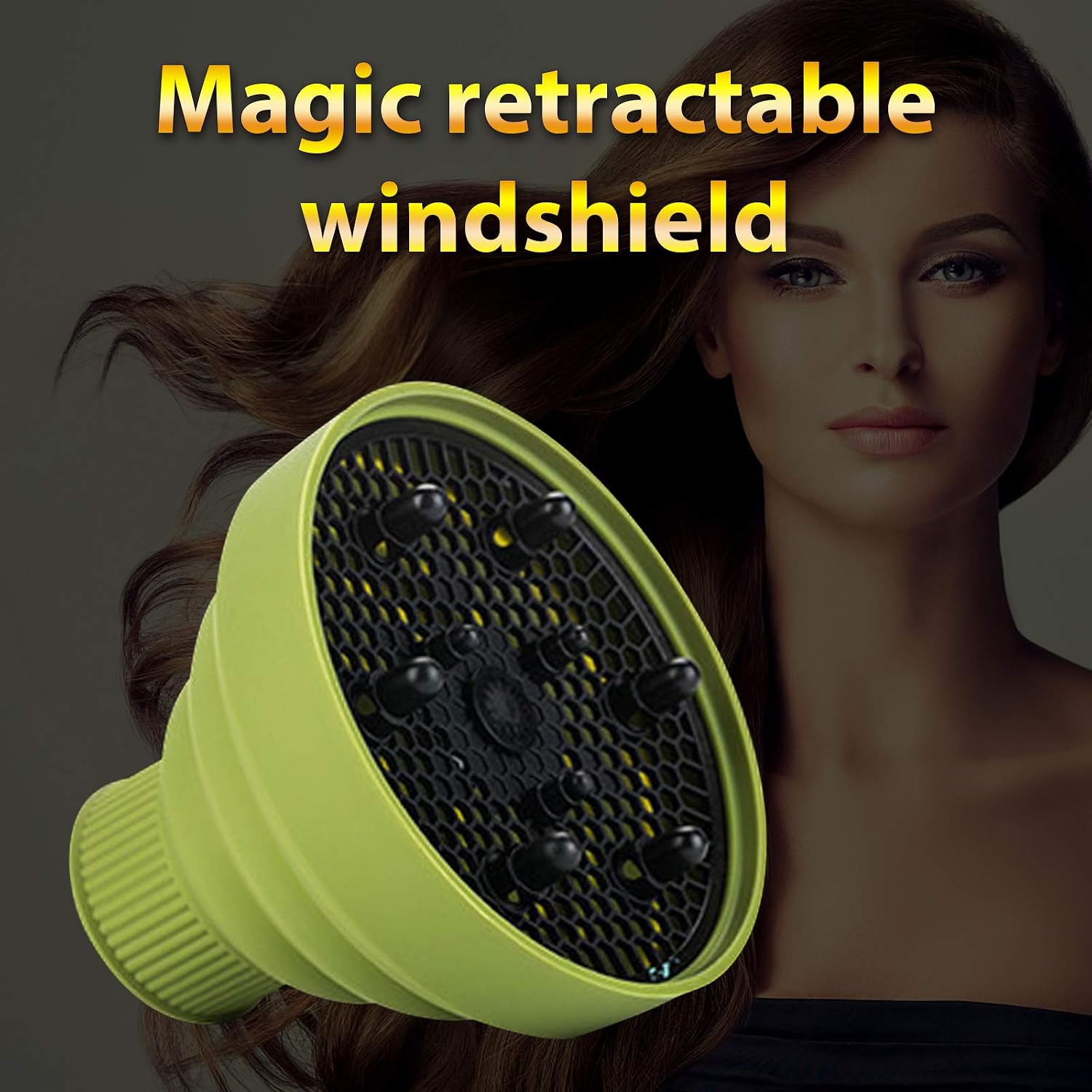 Curly Hair Diffuser, 1 Silicone Hair Dryer Diffuser, Red, Magenta, Purple, Black, Blue, Green Diffuser Hair Dryer Diffuser Attachment For Hair Dryer with easy to clean and