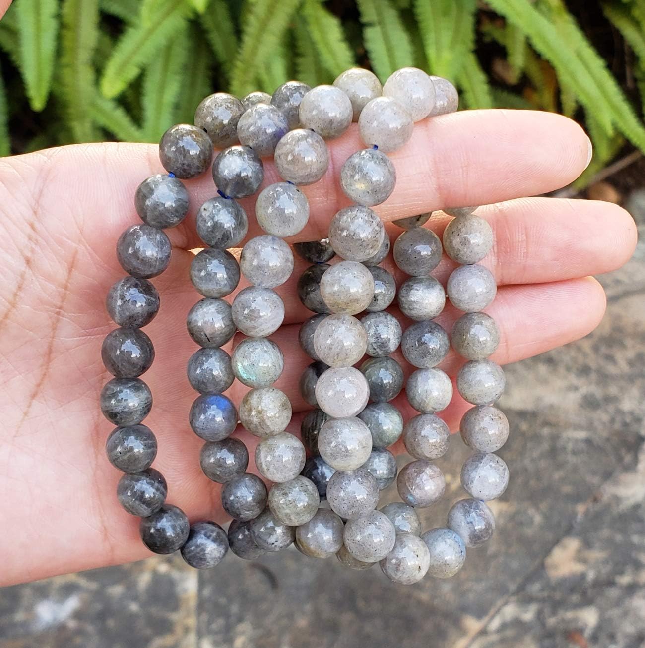 Adabele 1pc Natural Stretch Gemstone Bracelet 8mm (0.31") Bead 7" to 8.5 inch Healing Crystal Energy Quartz Chakra Jewelry Women Unisex Birthday Gift